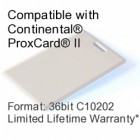 Clamshell Proximity Card - 36bit C10202