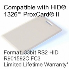 Clamshell Proximity Card - RS2® Tech Compatible, 33bit R901592C