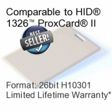 Clamshell Proximity Card - 26bit H10301