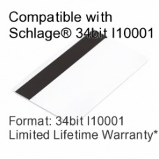 Printable Proximity Card with Magnetic Stripe - Schlage® Compatible, 34bit I10001