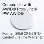 Peel and Stick Proximity Tag - AWID® 26bit