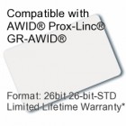 Printable Proximity Card - AWID® 26bit